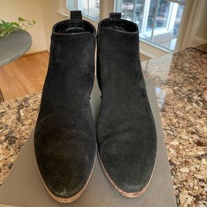 AQUATALIA waterproof suede black ankle boots. Purchased at Nordstrom. Size 8.5